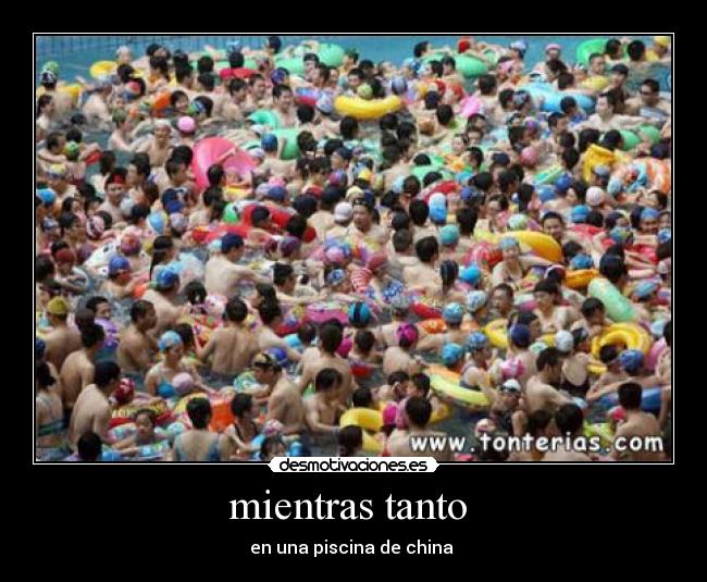 mientras tanto  - en una piscina de china 