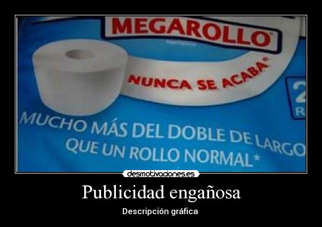 Publicidad engañosa - Descripción gráfica