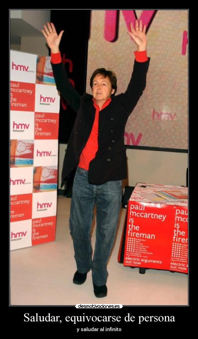 Saludar, equivocarse de persona -