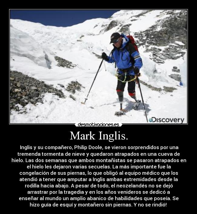 Mark Inglis. - 
