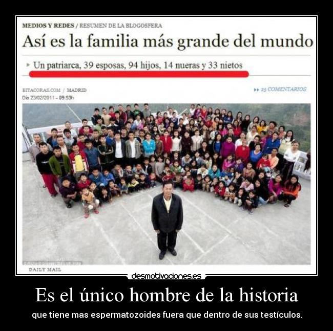 Es el único hombre de la historia - 