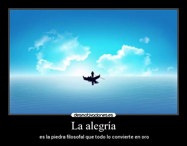 La alegría -