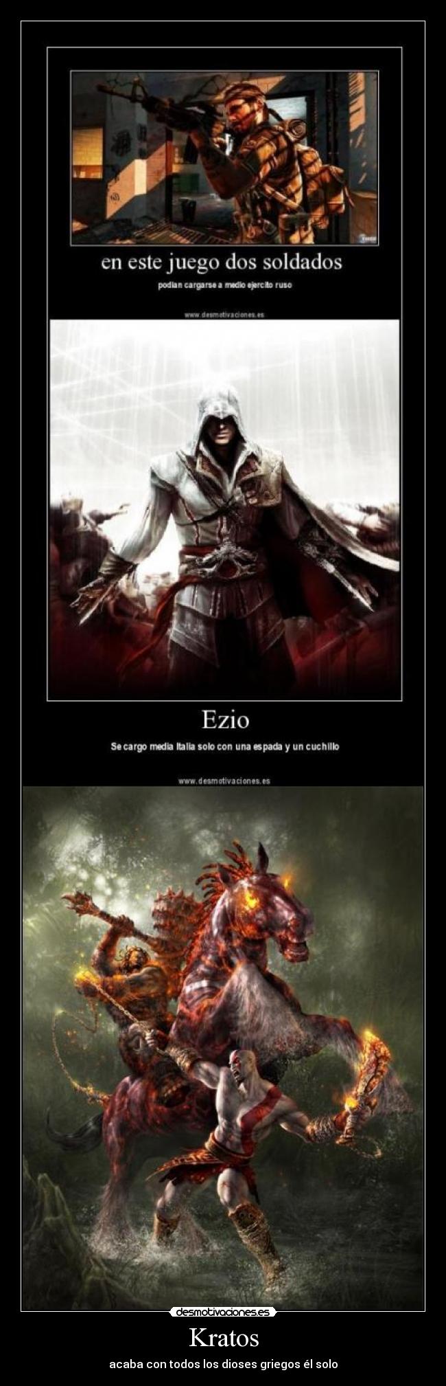 Kratos - acaba con todos los dioses griegos él solo