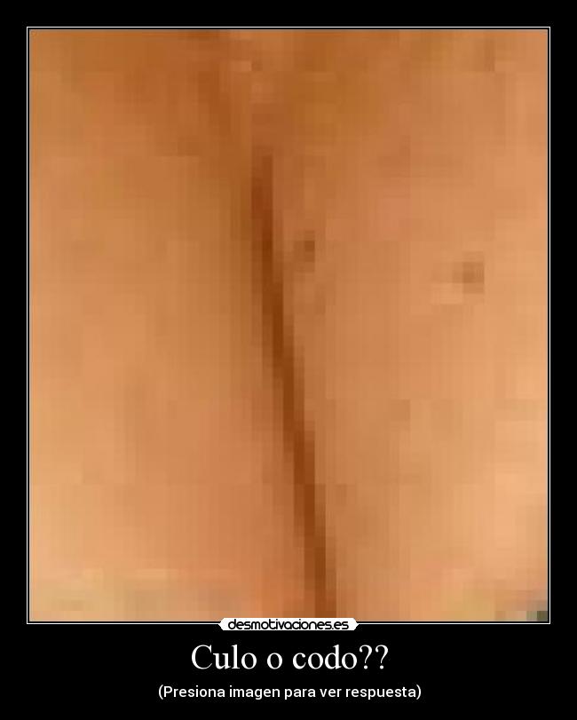Culo o codo?? - (Presiona imagen para ver respuesta)