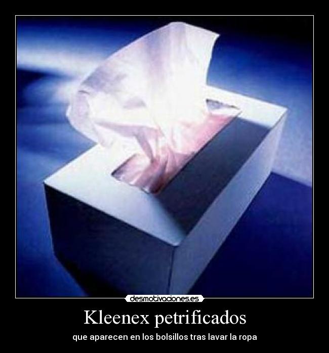 Kleenex petrificados -