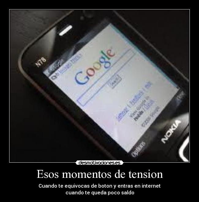 Esos momentos de tension -