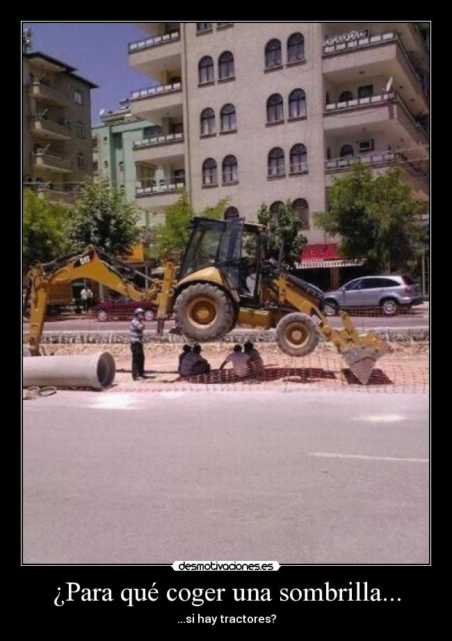 carteles tractor desmotivaciones