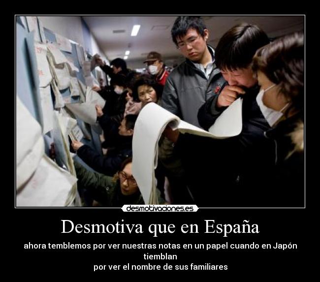 Desmotiva que en España -