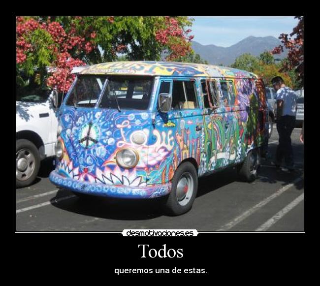 carteles camionetas hippies desmotivaciones