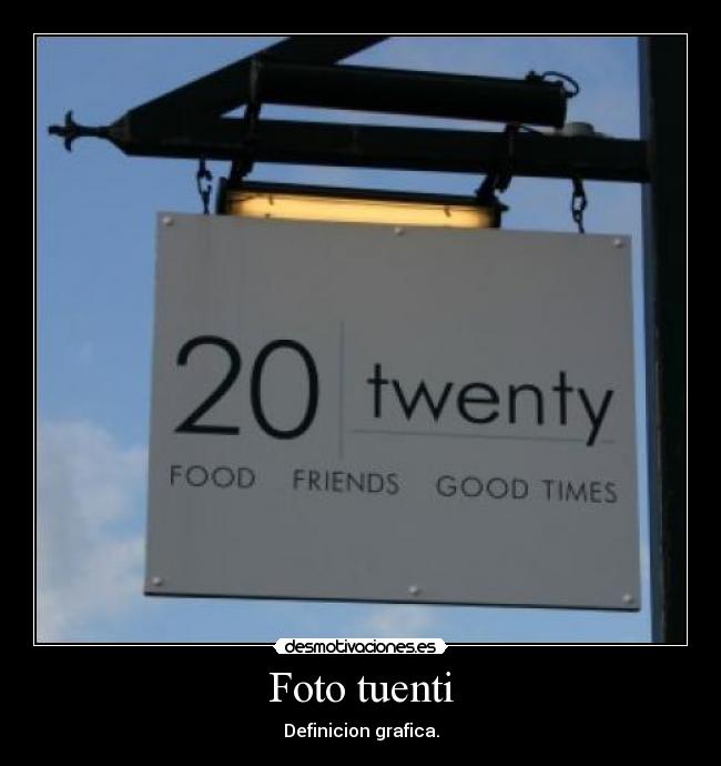 Foto tuenti - Definicion grafica.