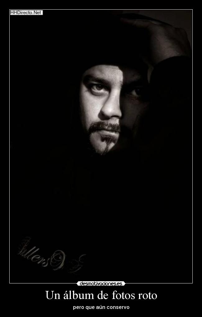 Un álbum de fotos roto - pero que aún conservo