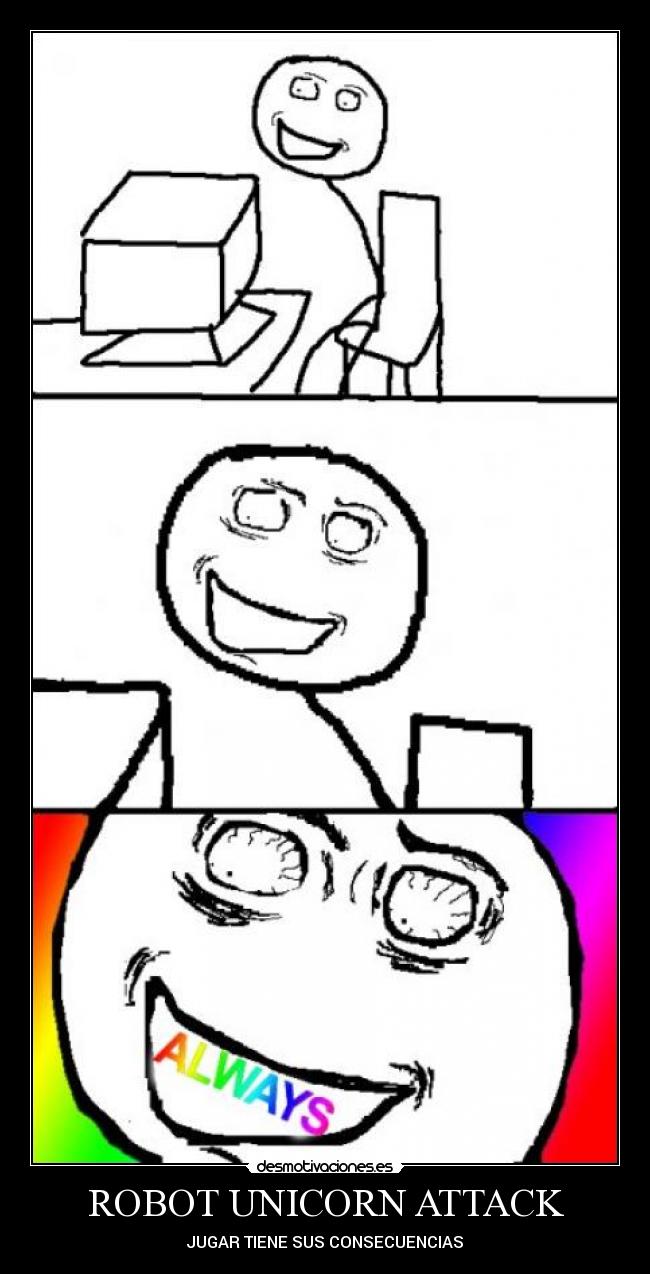 ROBOT UNICORN ATTACK - JUGAR TIENE SUS CONSECUENCIAS