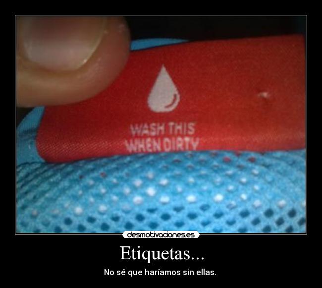 carteles etiquetas desmotivaciones