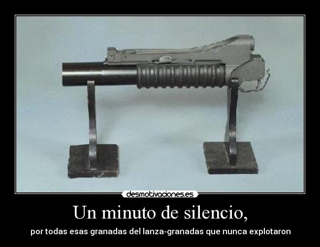 Un minuto de silencio, -