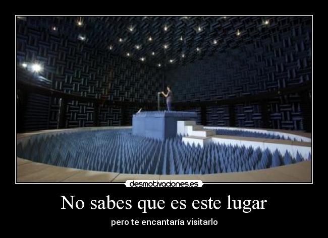 No sabes que es este lugar -