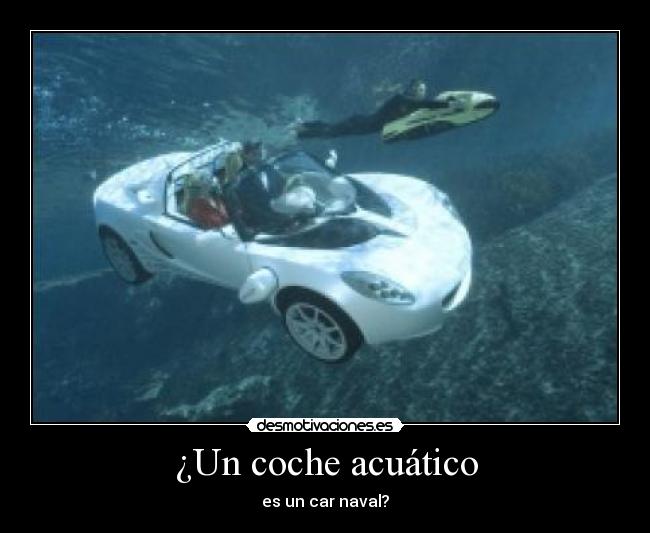 ¿Un coche acuático - 