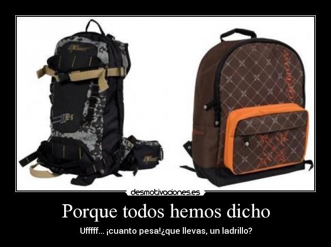 Porque todos hemos dicho -