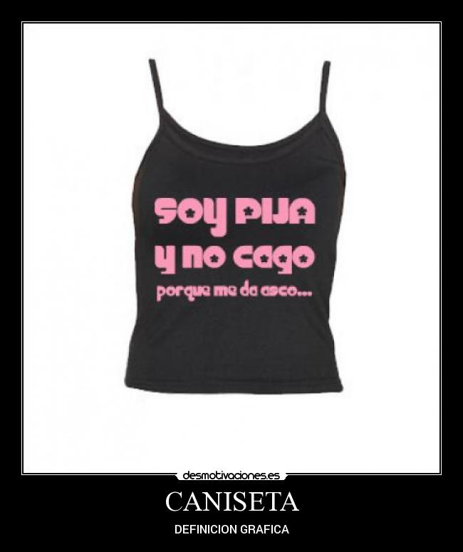 CANISETA - DEFINICION GRAFICA