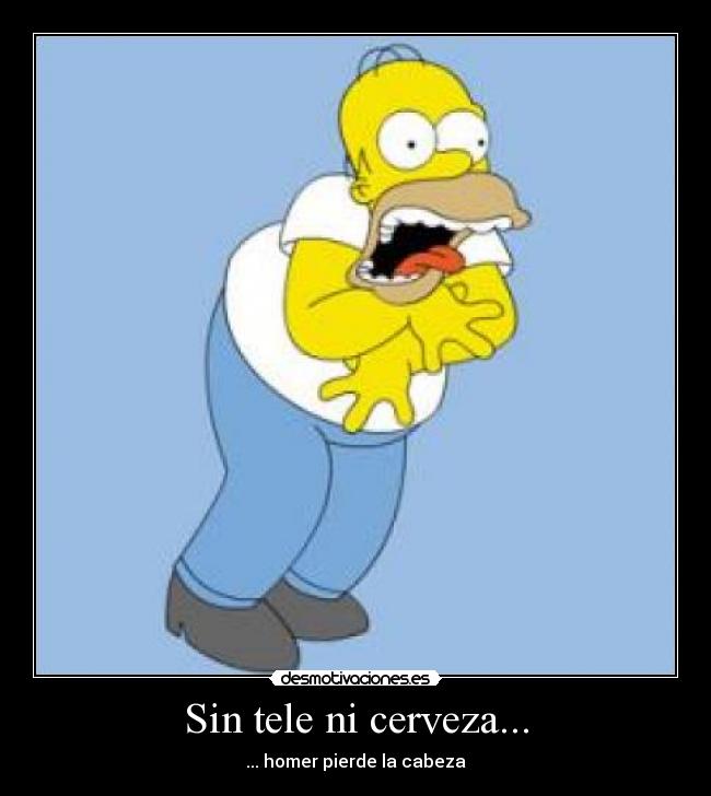 Sin tele ni cerveza... -