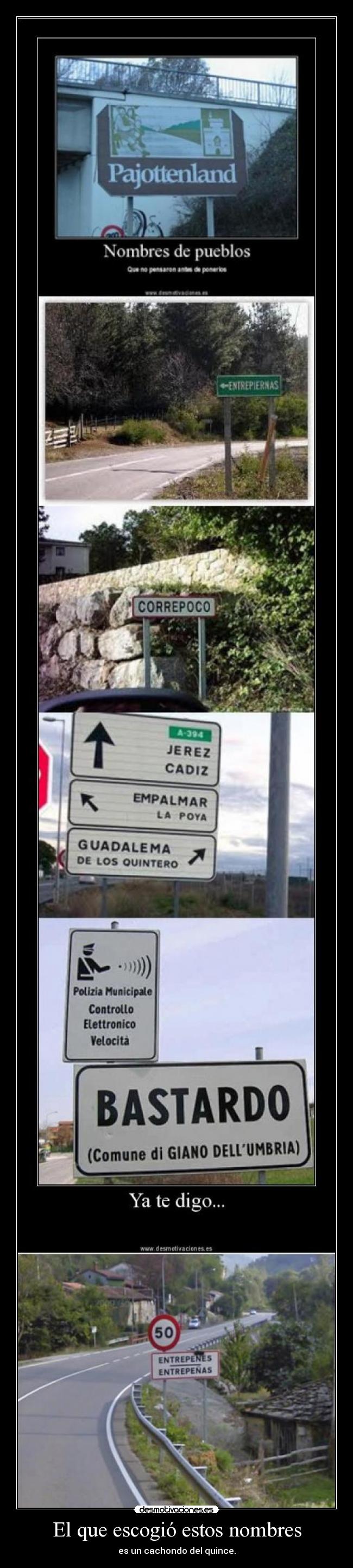 El que escogió estos nombres -