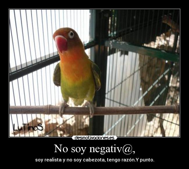 No soy negativ@, -