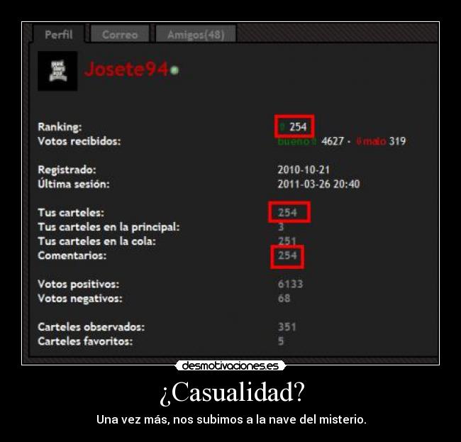 ¿Casualidad? - Una vez más, nos subimos a la nave del misterio.