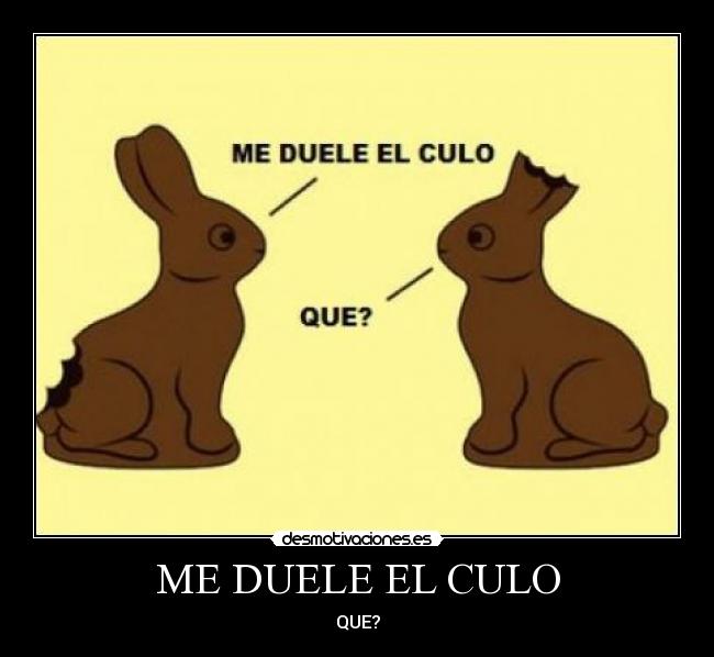 ME DUELE EL CULO - 