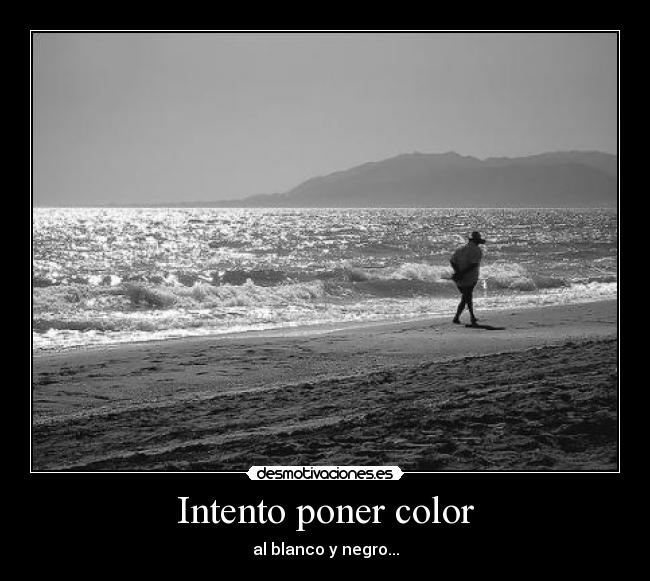 Intento poner color - al blanco y negro...