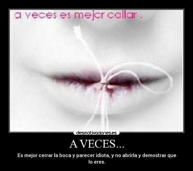 A VECES... -