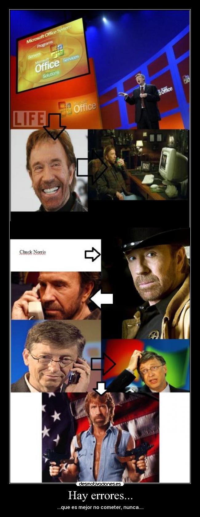 Hay errores... - ...que es mejor no cometer, nunca....