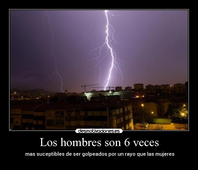 Los hombres son 6 veces -