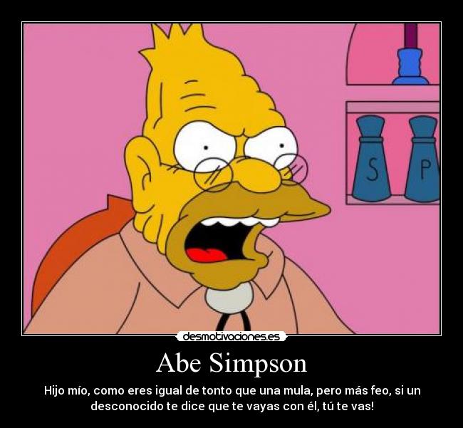 carteles abe simpson desmotivaciones