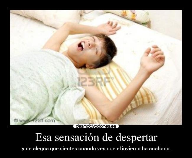 Esa sensación de despertar - 