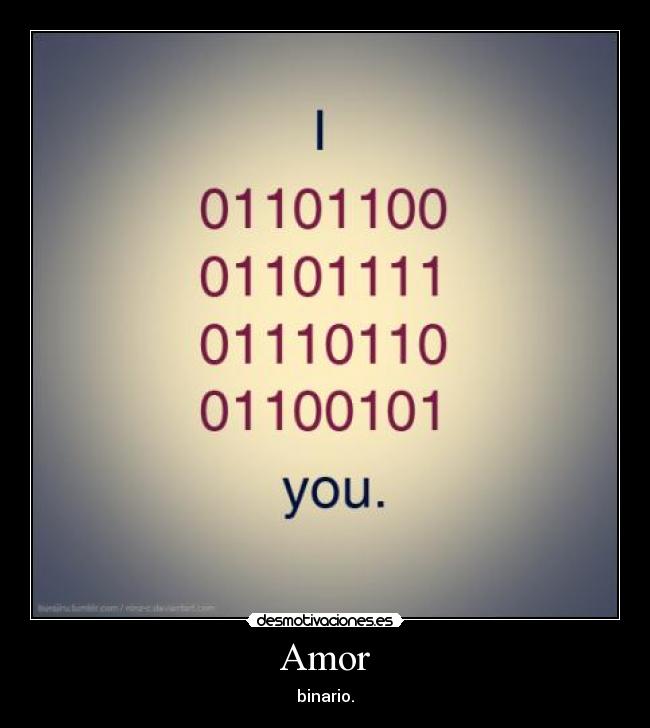 Amor - binario.