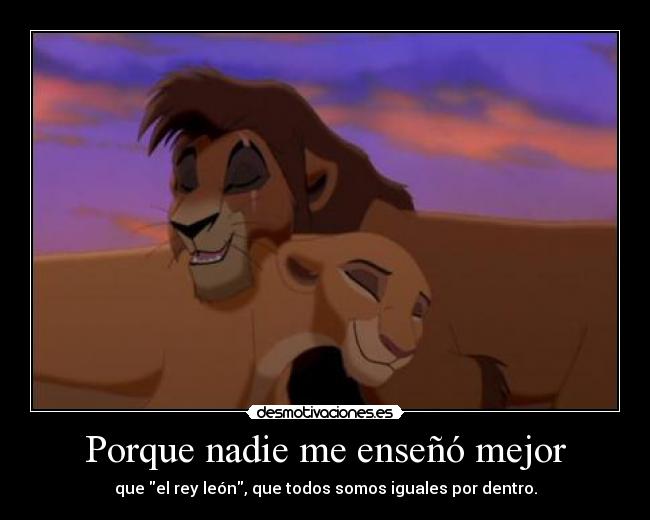 Porque nadie me enseñó mejor - 