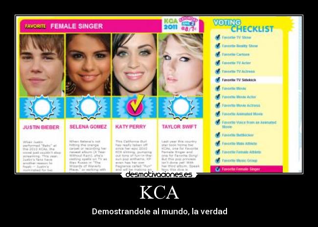 carteles justin bieber taylor swift katy perry selena gomez female singer kca nick memelyn desmotivaciones