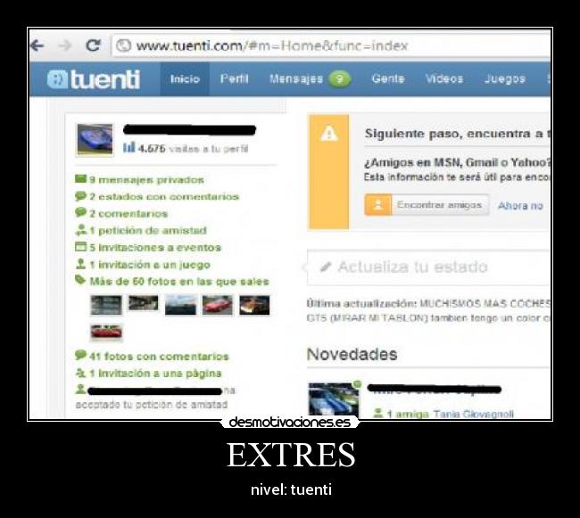 EXTRES - nivel: tuenti