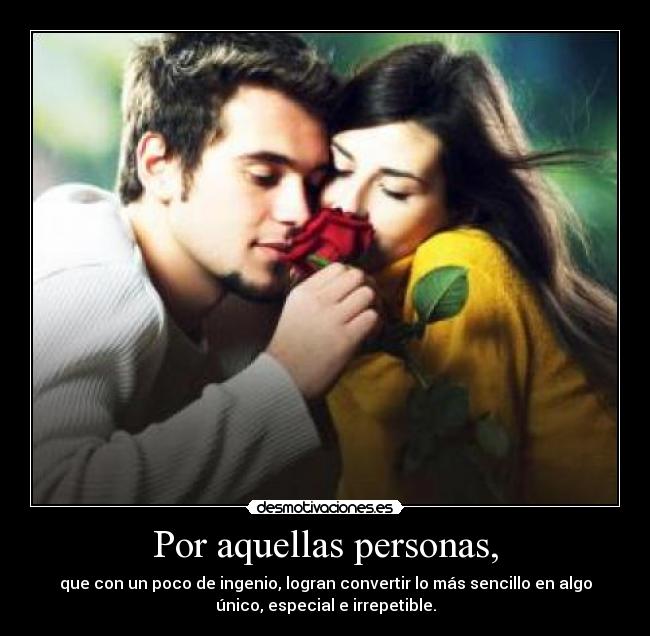 Por aquellas personas, -