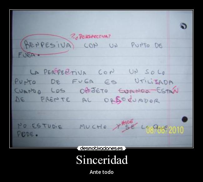 Sinceridad - 
