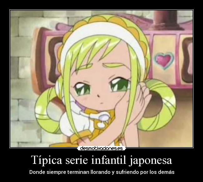 carteles ojamajo doremi serie japonesa infantil llorar sufrir desmotivaciones