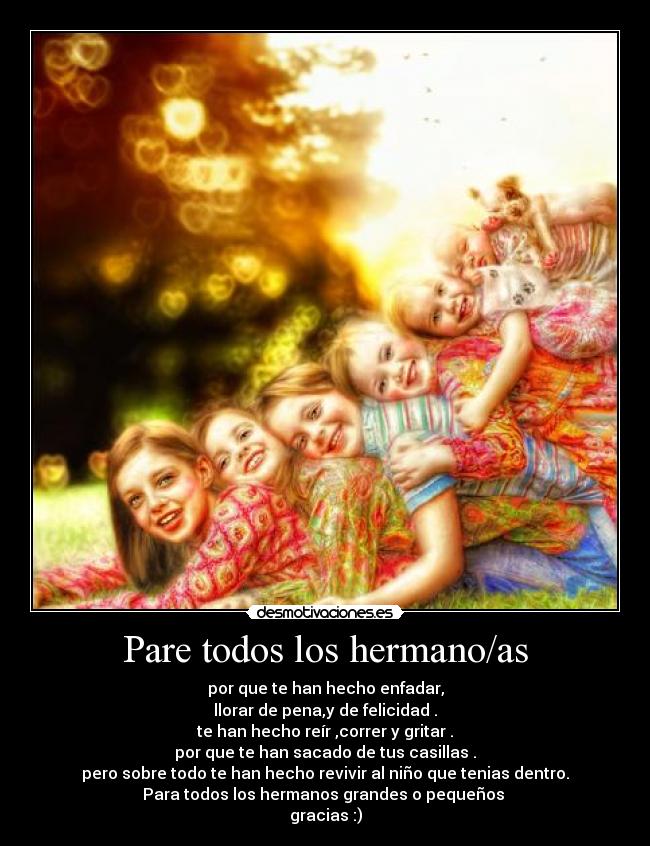 Pare todos los hermano/as -