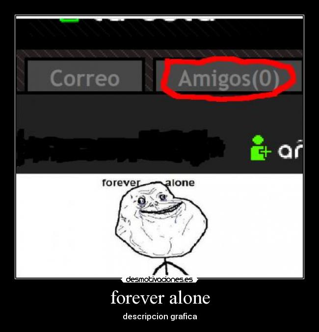 forever alone - descripcion grafica