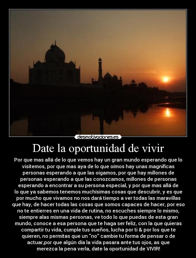 Date la oportunidad de vivir - 