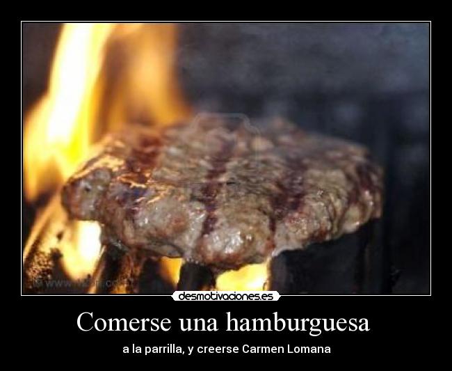 Comerse una hamburguesa -