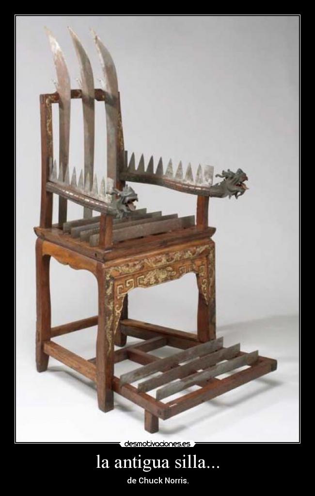 la antigua silla... -