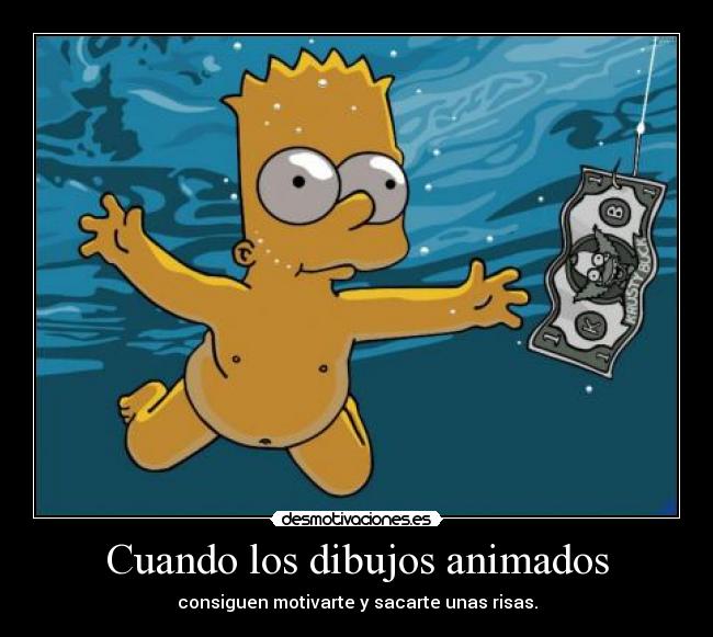 carteles simpsons homer bart motiva desmotivaciones