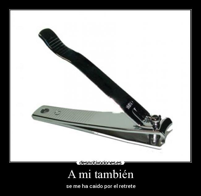 A mi también - se me ha caido por el retrete