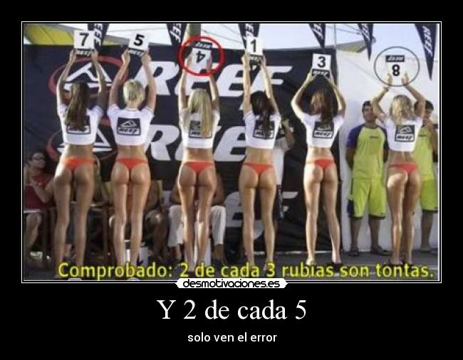 Y 2 de cada 5 - solo ven el error
