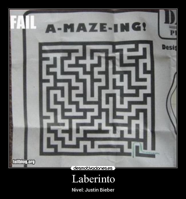 Laberinto - Nivel: Justin Bieber