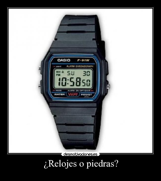 ¿Relojes o piedras? - 